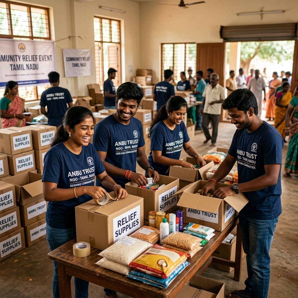 NGO Volunteers Working Together